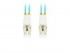 Lanberg Patchcord światłowodowy Mm Lc/Upc-Lc/Upc Duplex 3.0mm 5m Aqua